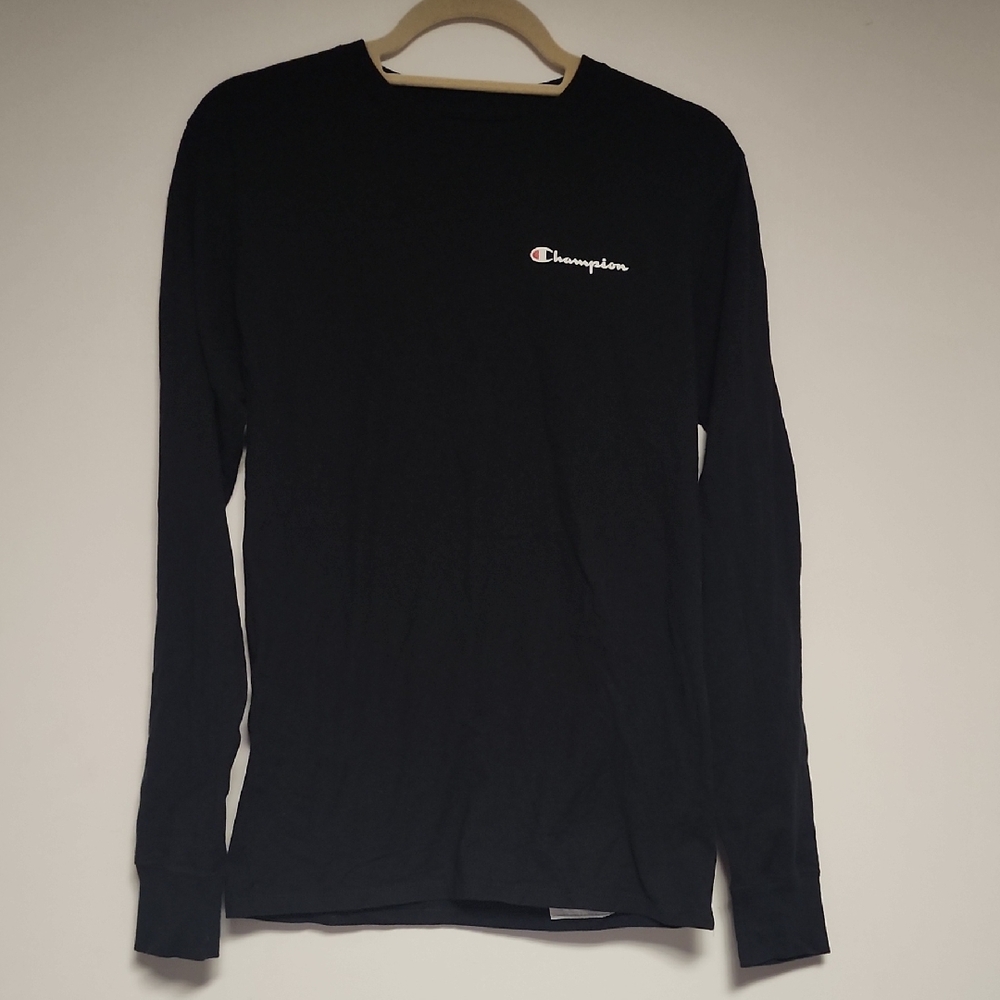Champion Black Long Sleeve Tee Size S